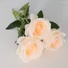 Dekorative Blumen 1PC Künstliche Pfingstrose Tee Rote Rose Herbst Seide Gefälschte Für DIY Wohnzimmer Haus Garten Hochzeit Dekoration