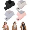 Bandanas USB Women Men Heating Scarf Temperature 3 Gears Adjustable Charging Heat Control Neck Warmer For Cycling Camping