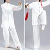 Vêtements ethniques Haute qualité Coton élastique Printemps / Automne Femmes Tai Chi Taiji Uniformes Wushu Costumes Confortables