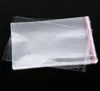 100pcslots yeniden kapatılabilir selofan opp poli torbalar kalın net chlothes giyim paketi depolama çantası zarf hediye wrap7848358