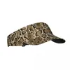 Berets Summer Air Sun Hat Men Women Adjustable Visor UV Protection Top Empty Sports Snake Pattern Sunscreen Cap