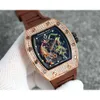 Projektantka marka Richar Sport kwarcowa zegarek dla mężczyzn Rk4x luksusowy nowa lufa modowa beczka wina kreatywne spersonalizowane zegarek Montre Richa Sport zegary