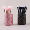 Sacs de rangement Fashion Femmes Sparkling Makeup Brush Bodet Cosmetic Pigle Repstick Container Box Box Pen Crayer Vase