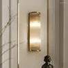 Wall Lamps Copper Lamp Living Room Bedroom Modern Transparent Crystal Corridor Staircase Decorative Lighting Device