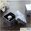 Fest Favor Blue and White Porcelain Empty Paperboard Chinese Style Jewel Box Paper Packaging For Necklace/Ring/Earring Gift ZA5620 DHVFC