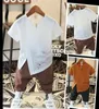 New 2T 3T 4 6 8 10 Years Toddler Boy Summer Clothes 2 Colors Kids Boys Fashion TShirt Shorts Boy Clothes Outfit 2103167913663