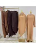 Vêtements ethniques 2023 Ramadan Dubai Abaya Jilbab Khimar Muslim Femme Femmes Durquies Robes avec hijab Femme Islam Modest Robe Eid Hooded