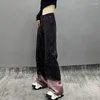Damesjeans 2023 Y2K Mode Diamant Zwarte Baggy Broek Voor Vrouwen Kleding Hoge Taille 2000S Rechte Harajuku Dame Denim broek