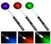Дешевая лазерная ручка Фиолетовый Красный Зеленый 5 МВт 405 нм Лазерная указка Луч для SOS Монтаж Ночная охота Обучение Рождественский подарок Opp Package1697918