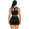 Treno feminino Fitness Yoga Suit de tênis esportivo de duas peças Running roupas íntimas e leggings BRA BRA BRA HIAI