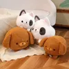 1pc 30/40cm Cute Round Teddy Dog Shiba Inu Bulldog Beagle Plush Toys Cartoon Dog Sofa Cushion Throw Pillow for Children Girls 231228