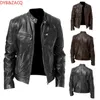 DYB ZACQ Frühling Herbst Echtes Leder Jacke Männer Streetweaar Schaffell Mantel Mann Moto Biker Vintage Leder Jacken S-5XL 231228