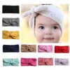 24pcs Lot Winter Warmer Oor Gebreide Hoofdband Tulband Voor Baby Meisjes Gehaakte Boog Brede Stretch Haarband Headwrap Haar Accessoires241Q