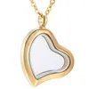 Pendant Necklaces IJD2405 Est Exquisite Stainless Steel Heart Cremation Keepsake Memorial Ashes Holder Urn Unisex Necklace Jewelry