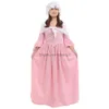 Theme Costume Medieval Renaissance Costumes Colonial Pioneer Pilgrim Adt Halloween Carnival Party Woman Floral Dress With Bonnet Out Dhfvl