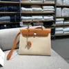 Akilyle Luxe Designer Totes Bag middelste canvas tas kleur lederen schoudertas casual handtas mode damestas stoffen tas mode