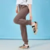 Pantaloni da donna Donne pantaloni della tuta occasionali autunno traspirabile moof traspirato in cotone cotone lungo la caviglia per i pantaloni sportivi in ​​vita elastica femminile