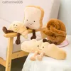 Stuffed Plush Animals Soft Cartoon Food Pretzel Crossant Toast Bread Doll Plush Toy Stuffed Baguette Poach Egg Decor Doll For Girl Kid BirthdayL231228