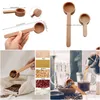 Coffee Scoops Cuillère à mesurer en bois de hêtre pour grains moulus, pots de poudre de protéines, vente en gros, Lx4721, livraison directe à domicile, Garde Dhyei