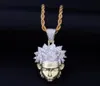 Hip Hop Voll AAA CZ Zirkon Bling Iced Out Cartoon Uzumaki Anhänger Halskette für Männer Rapper Schmuck Gold Farbe Geschenk 2010146272987