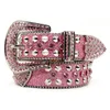 Modedesigner BB Simon Belts For Women Men Shiny Heart-Shaped Belt Diamond Belt Classic Diamond Cowhide Body