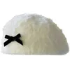 Berets Sweet Bowknot Hat осень зимняя женщина повседневная для ходьбы для ходьбы подростки для магазинов девочка Cabbie Cap y2k