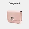 Songmont medium tofu broodje laag koeienhuid crossbody kleine vierkante tas lederen designer tassen dames bruin zwarte schouder