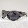 Nuovi occhiali da sole Designer Nuovi Designer Strama acetato nero Dynamo rotondo grigio ovale lente UVA/UVB Protezione da donna Fashion Glasshi casual