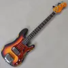 4 Strings Relic Tobacco Sunburst Electric Bass Gitar