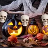 7cm 10pcs Decorações falsas de crânio para Halloween Skeleton Skeleton Party Horror Props Decor Death Day 231227