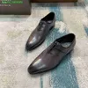 BERLUTI Zapatos de vestir para hombre Zapatos Oxford de cuero Berlut Nuevos zapatos Oxford de color con retazos de piel de becerro para hombre Zapatos de cuero formales para caballero con estampado Scritto HB8E