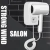 Hair Dryers Professional el Dryer Wallmounted Strong Wind Bathroom Toilet Homestay Household Blow Free Punching with 3M Glue 231208