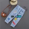 boy gentleman Casual Jeans Trousers Baby Toddler Boy's Denim Pants Kids Children Slim Long Bottoms Clothing 211102