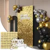 Birthday Party Decoration Backdrop Curtain Sequin Wedding Decor Background Baby Shower Glitter Adult Anniversary Birth 231227