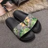 Designer slides slippers summer sandal beach slide flat platform home fashion shoes Men Women flip flops striped tiger Bee Causal Slipper