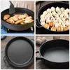 Pans Cast Iron Flat Bottom Pot Stew No Coating Non-stick Cooking Skillet