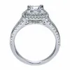 Anel de jóias de jóias de jóias de anéis de prata para mulheres novas para casamento de noivado de pedras preciosas de casamento 2261k