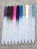 Glass Nail Files Crystal Fingernail File Nail Care 55quot14cm 10 colors available NF014 1921219