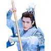 شخصيات Wuxia Swordsman Warrior Hair Crown Associory Metal Style Style Hanfu Hairband Crown Wushu Style