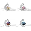 Colliers pendentif Lune Arbre de Vie Verre Cabochon Collier Chaîne Temps Pierres Précieuses Pendentif Colliers Pour Femmes Enfants Mode Dhgarden Dhkdd