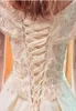 Nowa satynowa suknia ślubna Zestaw Ślubna Zamień wszystkie kolory i długości koronkową 8967446