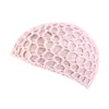 Beautiful Women's Handmade Hairnet Wig Cap Pullover Mesh Cap Solid Color Hair Care Cap Nightcap