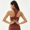 Lu Align Sutiã Yoga Mulher Design Voltar Zip Nu Pele-Friendly Removível Copos Sem Mangas Secagem Rápida Moda Esportes Drop Delivery Dhagp
