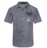 Sommer Neue Männer Denim Shirts Brand Herren-Freihemden T-Shirt T-Shirt T-Shirt Polos Denim Mantel