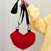 Torby wieczorowe torba na ramię Crossbody Dziecko Czerwone Miłość Jesień w kształcie serca Modne proste proste słodkie torebki i torebki
