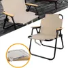 Camp Meubles en plein air pliable chaise en carbone haut en carbone 600d tissu oxford pliant portable idéal pour le parc de pique-nique de camping