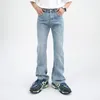 Men's Jeans Autumn Korean Male's Classical Plain Style Boot Cut Men Denim Pants