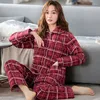 Women's Sleepwear Pajamas Padded Cotton Laminated Winter Warm Plus Size Loungewear Fashion Casual Cozy Thicken Leisure Wear