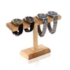 Jewelry Pouches Wood Bracelet Chain Rack Display Stand Watch Holder Table Desktop