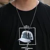 Hänge halsband män spiral lång halsband land hip hop t-shirt tillbehör par titan stål bleknar inte gåva